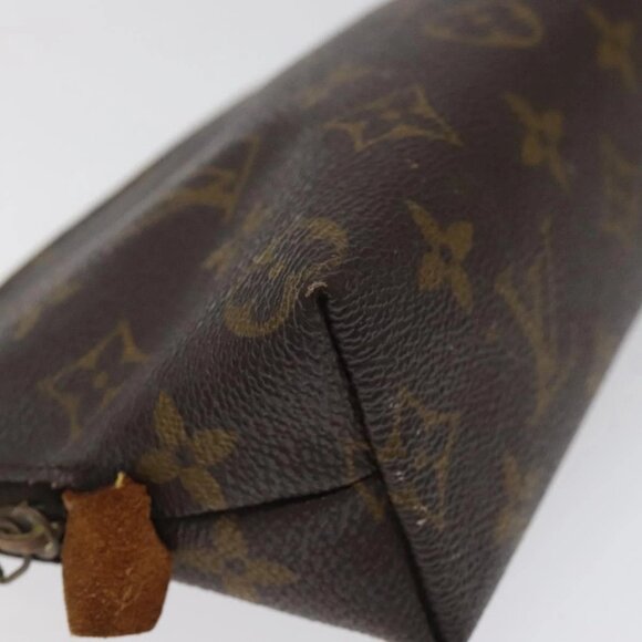 LOUIS VUITTON Monogram Pochette Cosmetic PM Cosmetic Pouch M47515 LV Auth 116305 - Picture 4 of 16